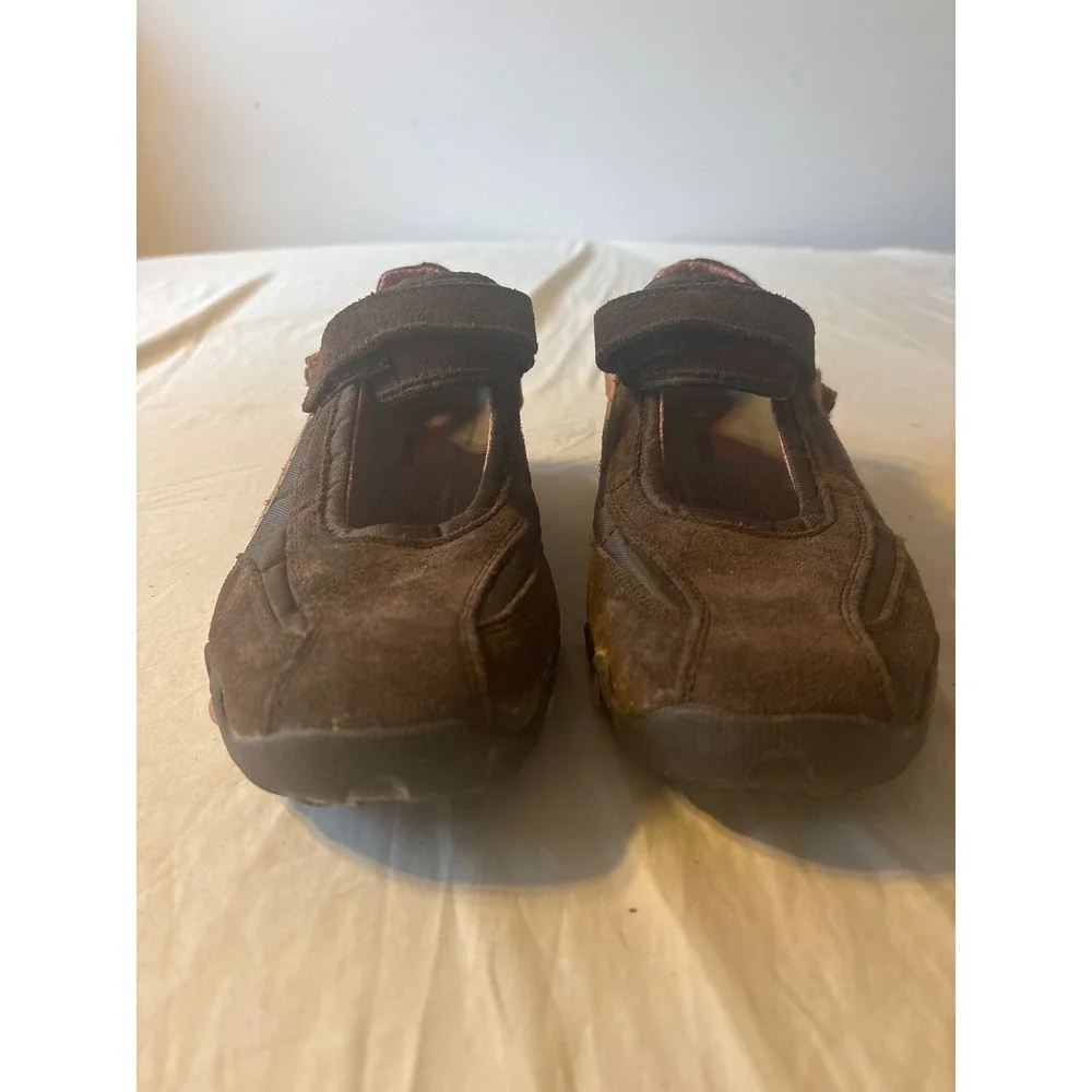 Allrounder by Mephisto Mary Jane Womens 8.5 Brown Pink Good Suede Trail Shoe